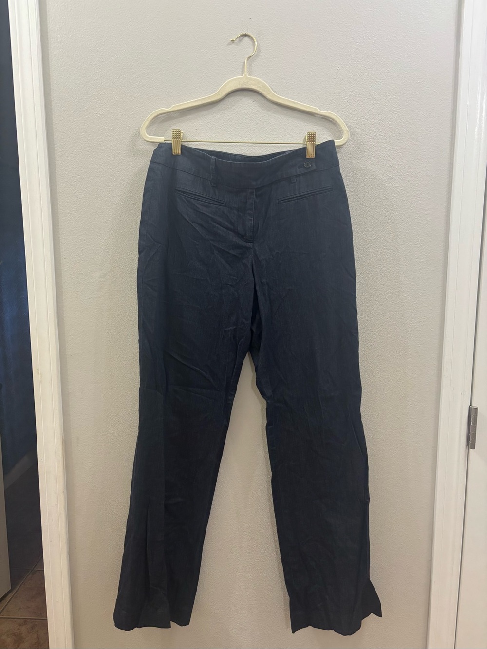 Loft navy Navy julie Pants - Classic Straight Fit size 6